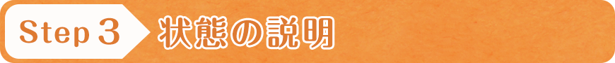 状態の説明